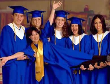 White graduation hotsell cap and gown