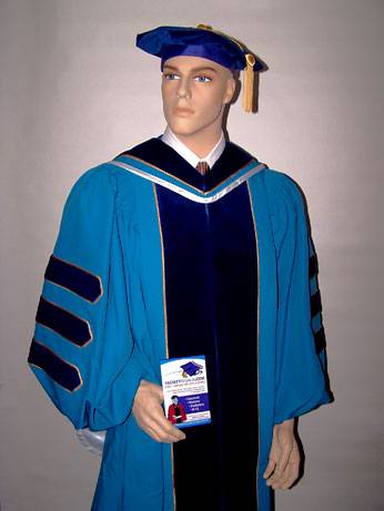 CapandGownDirect 2024 Matte Royal Blue Cap and Gown w/ Matching Tassel | Sizes 4'6 - 6'11 | Academic Regalia | Associates Bachelors Graduation Gowns